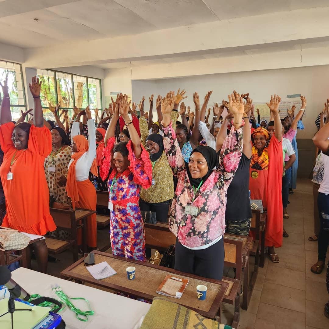 Students in training session at Njie Charakh Training Center